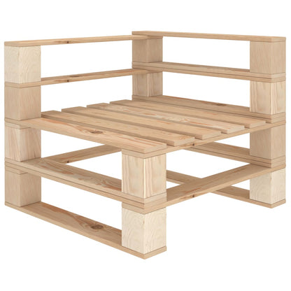 Divano da Giardino a Pallet 3 Posti in Legno