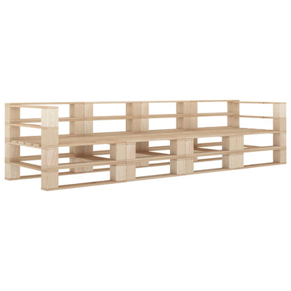 Divano da Giardino a Pallet 4 Posti in Legno