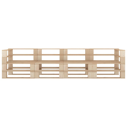 Divano da Giardino a Pallet 4 Posti in Legno