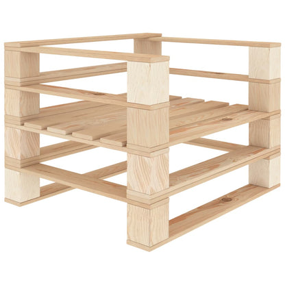 Set Divani da Giardino Pallet 5 pz in Legno