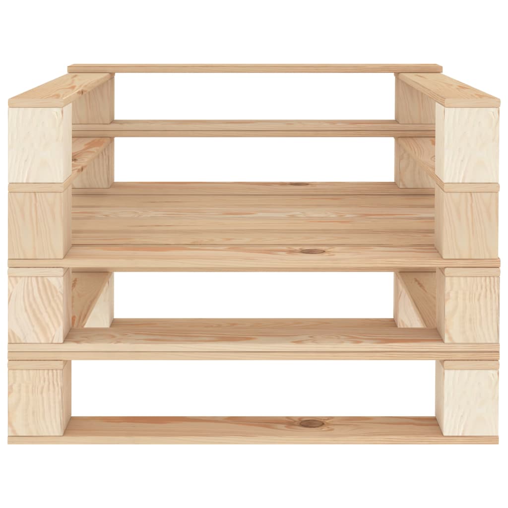 Set Divani da Giardino Pallet 5 pz in Legno