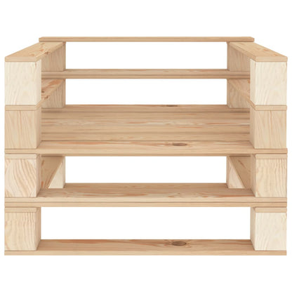 Set Divani da Giardino Pallet 5 pz in Legno