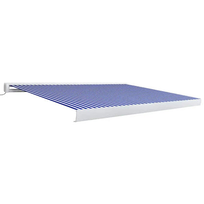 Tenda a Cassonetto Motorizzata 350x250 cm Blu e Bianco
