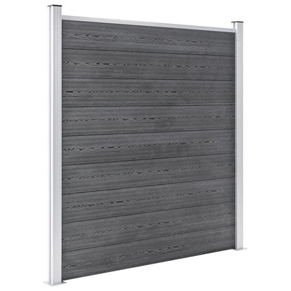 Pannello di Recinzione in WPC 699x186 cm Grigio