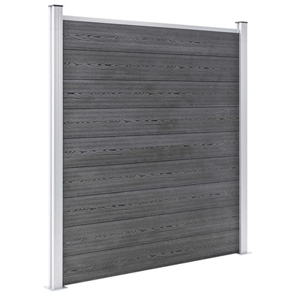 Pannello di Recinzione in WPC 1218x186 cm Grigio