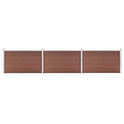 Pannello di Recinzione in WPC 526x106 cm Marrone