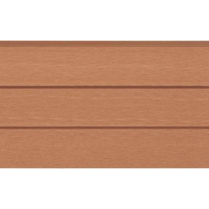 Set Pannelli Recinzione in WPC 2 Quadrati 353x187 cm Marrone