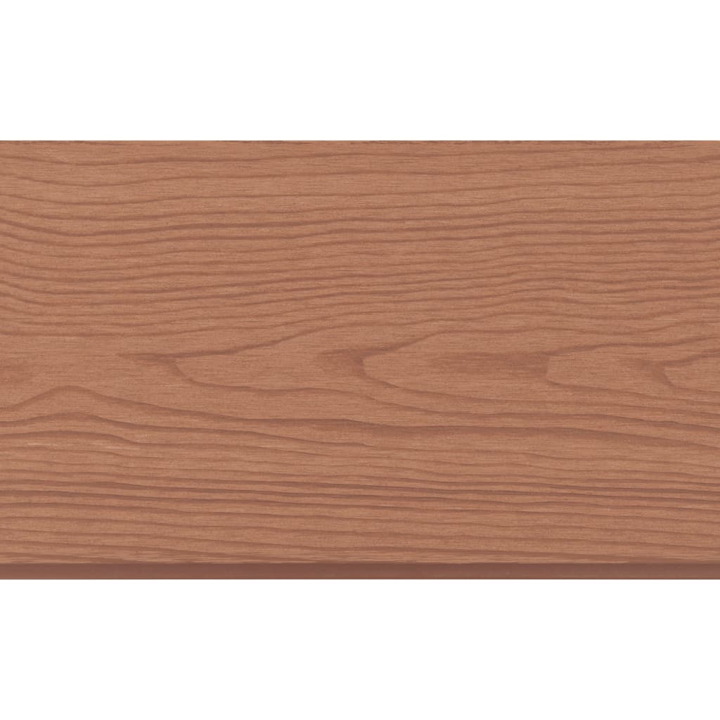 Set Pannelli Recinzione in WPC 4 pz Quadrati 699x187cm Marrone