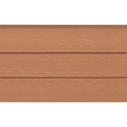 Set Pannelli di Recinzione in WPC 5 Quadrati 872x187cm Marrone