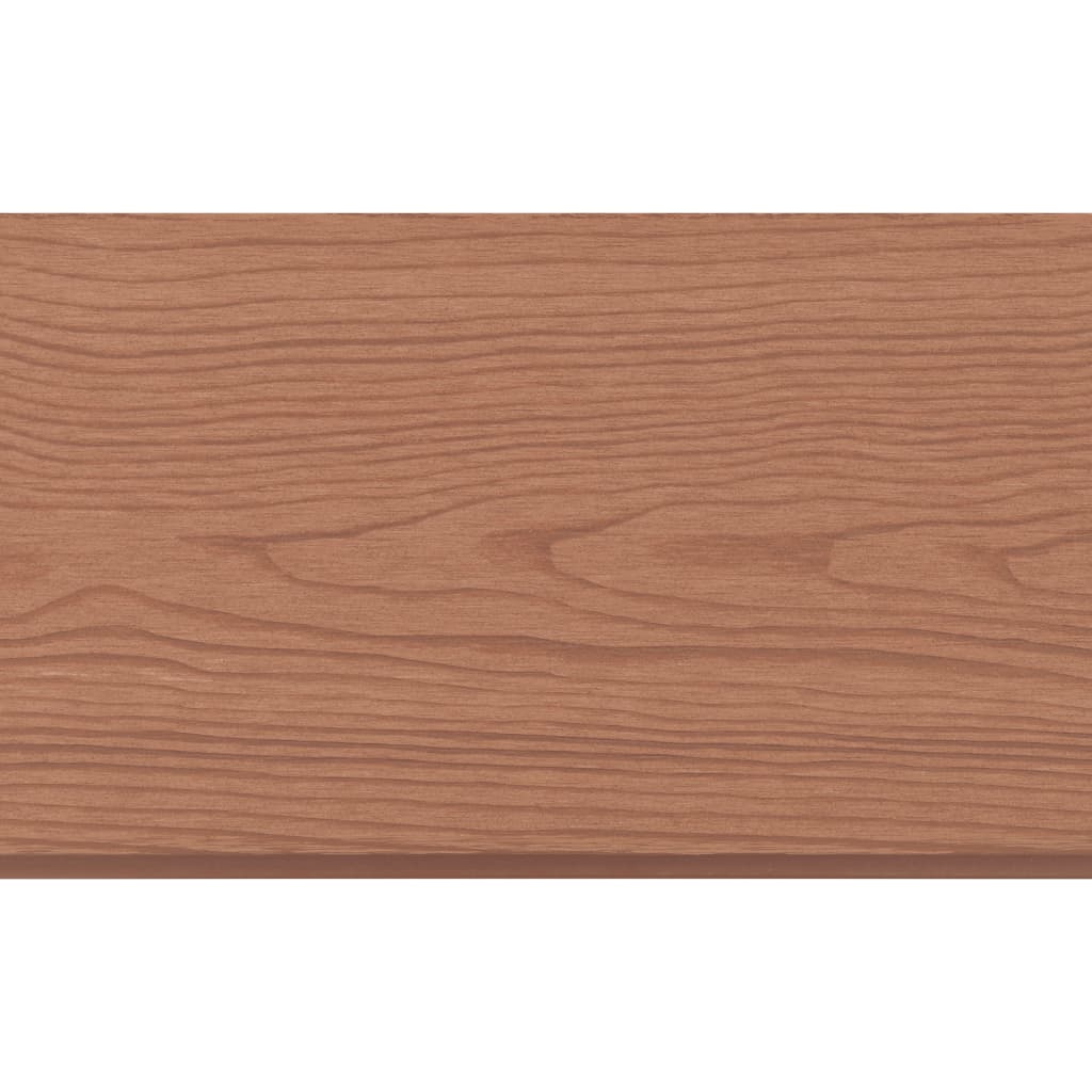 Set Pannelli di Recinzione in WPC 5 Quadrati 872x187cm Marrone