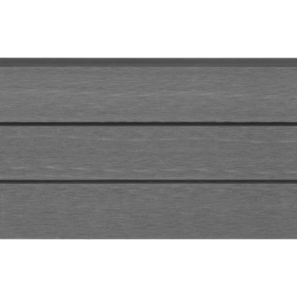 Pannello Recinzione in WPC 180x187 cm Grigio