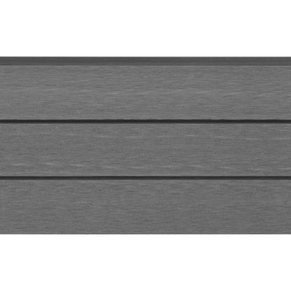 Set Pannelli Recinzione in WPC 2 Quadrati 353x187 cm Grigio