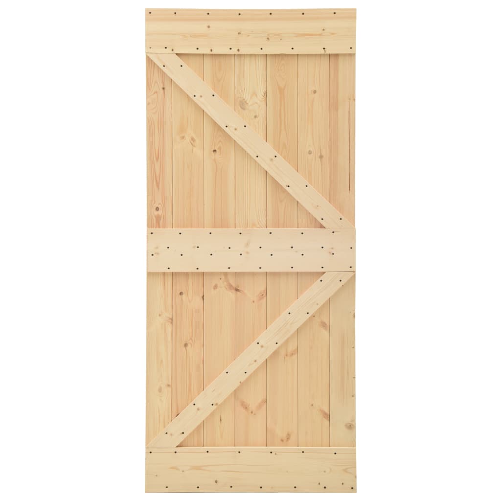 Porta 80x210 cm in Legno Massello di Pino
