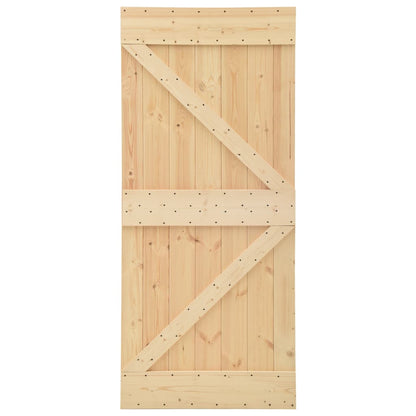 Porta 80x210 cm in Legno Massello di Pino