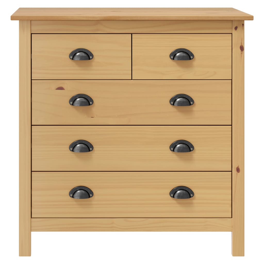 Credenza Hill 79x40x80 cm Legno Massello di Pino
