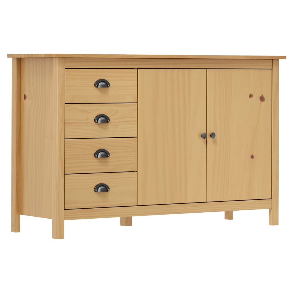 Credenza Hill Marrone ambra 130x40x80 cm in Legno di Pino
