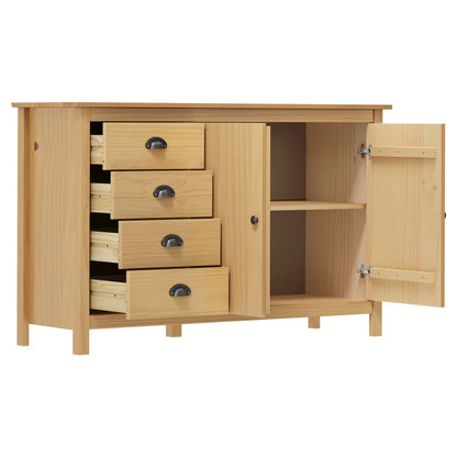 Credenza Hill Marrone ambra 130x40x80 cm in Legno di Pino