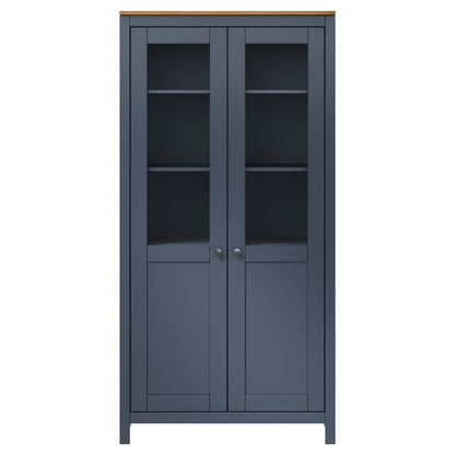 Credenza Alta Hill Grigia 85x37x170,5 cm in Legno di Pino