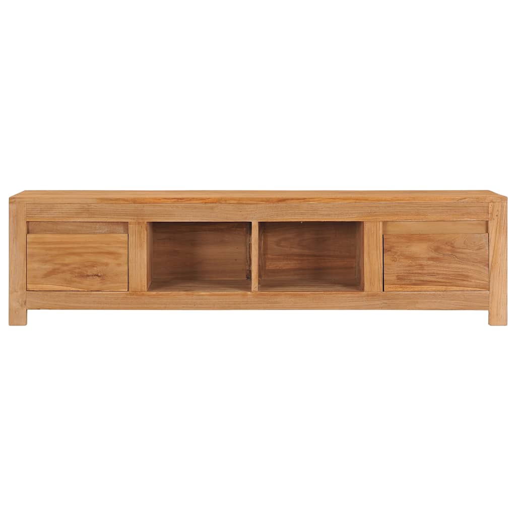 Mobile Porta TV 135x30x35 cm in Legno Massello di Teak