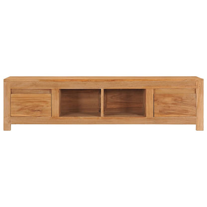 Mobile Porta TV 135x30x35 cm in Legno Massello di Teak