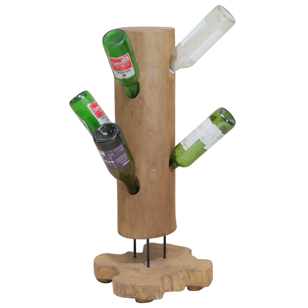 Cantinetta per 8 Bottiglie 40x30x80 cm in Legno di Teak