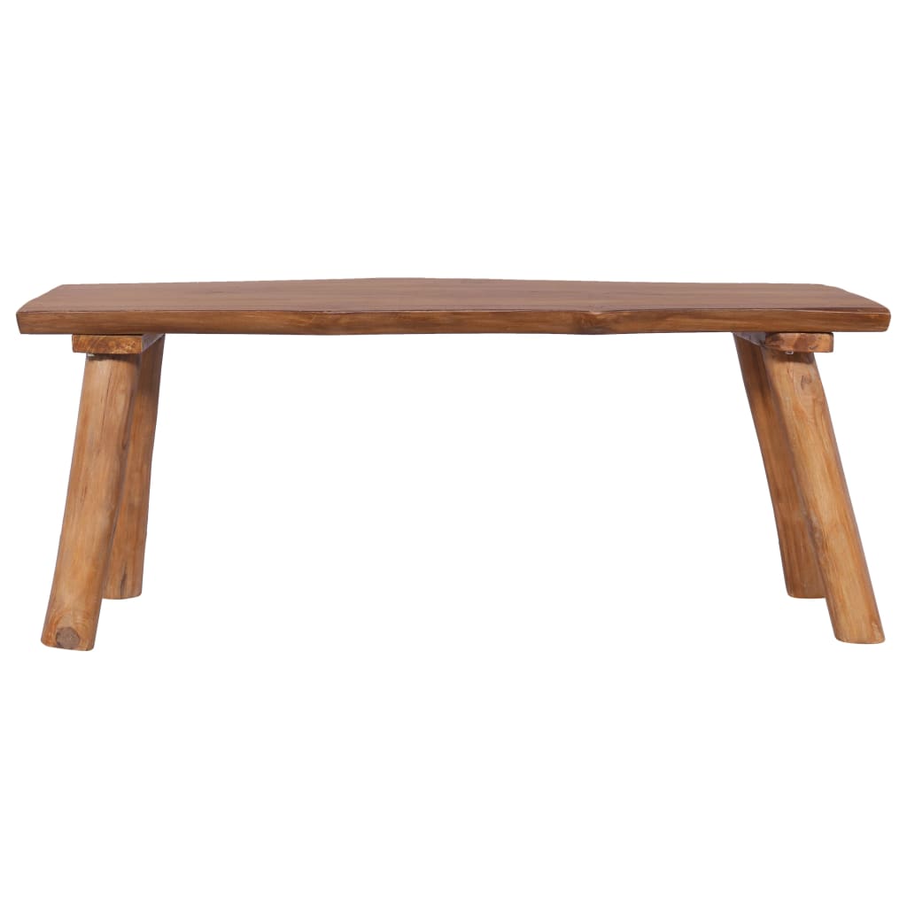 Panchina da Giardino 120 cm in Legno Massello di Teak