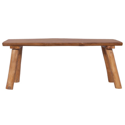 Panchina da Giardino 120 cm in Legno Massello di Teak