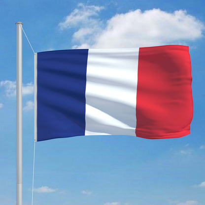 Bandiera della Francia con Pennone in Alluminio 6,2 m