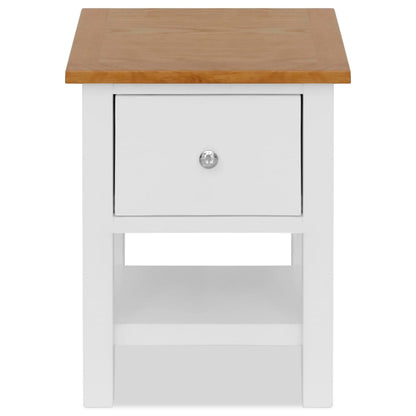 Comodini 2 pz 36x30x47 cm in Legno Massello di Rovere