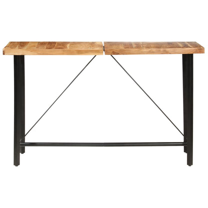 Set da Bar 9 pz in Legno Massello di Acacia e Legno di Recupero