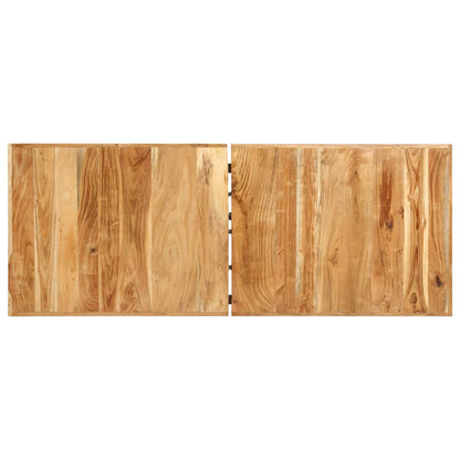 Set da Bar 9 pz in Legno Massello di Acacia e Legno di Recupero