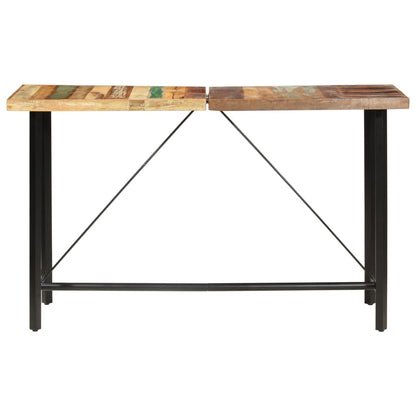 Set per Bar 9 pz in Legno Massello di Recupero e Vera Pelle