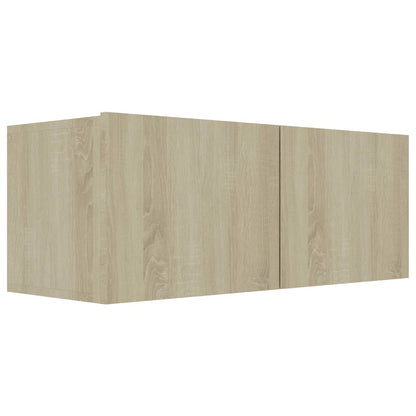 Mobile Porta TV Rovere Sonoma 80x30x30 cm in Legno Multistrato