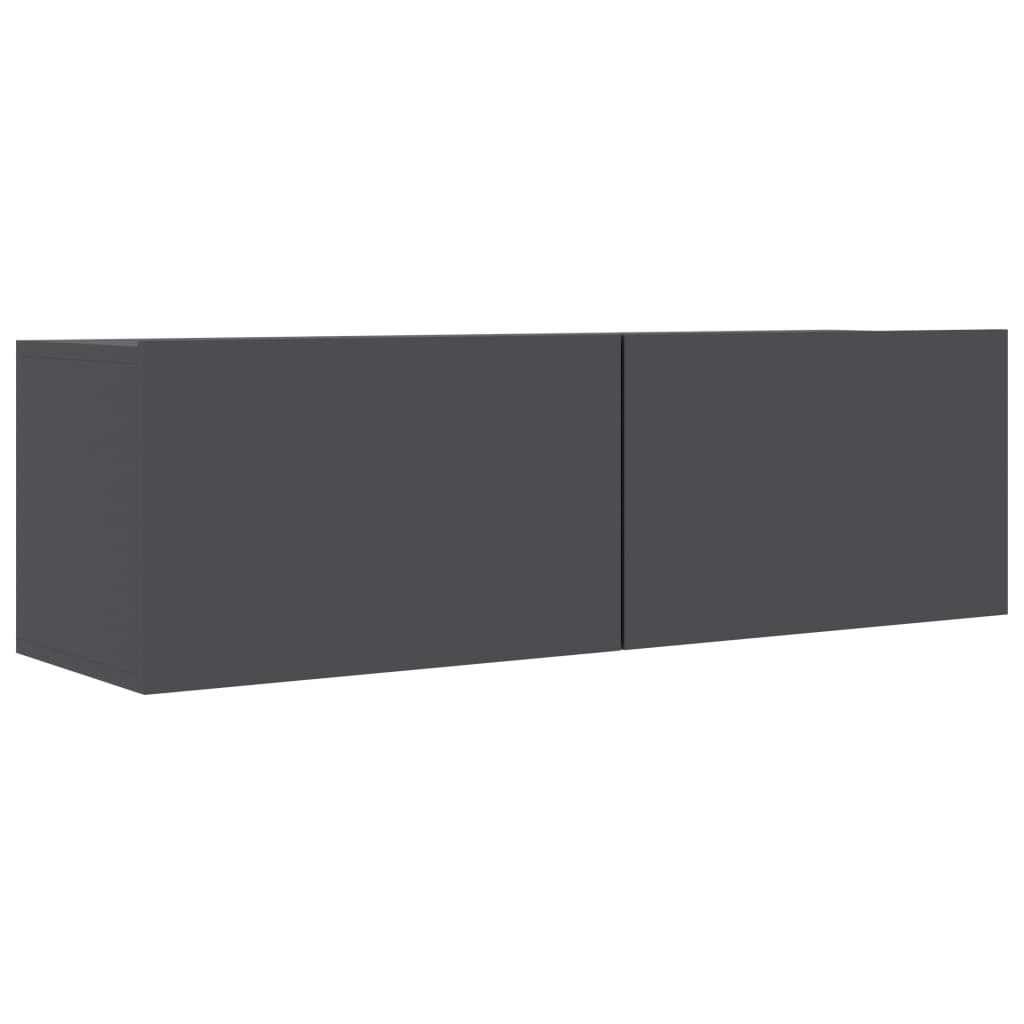 Mobile Porta TV Grigio 100x30x30 cm in Legno Multistrato