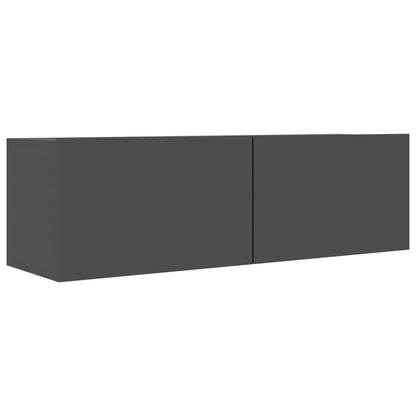 Mobile Porta TV Grigio 100x30x30 cm in Legno Multistrato