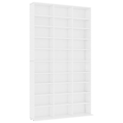 Armadietto TV Bianco 102x16x177,5 cm in Legno Multistrato