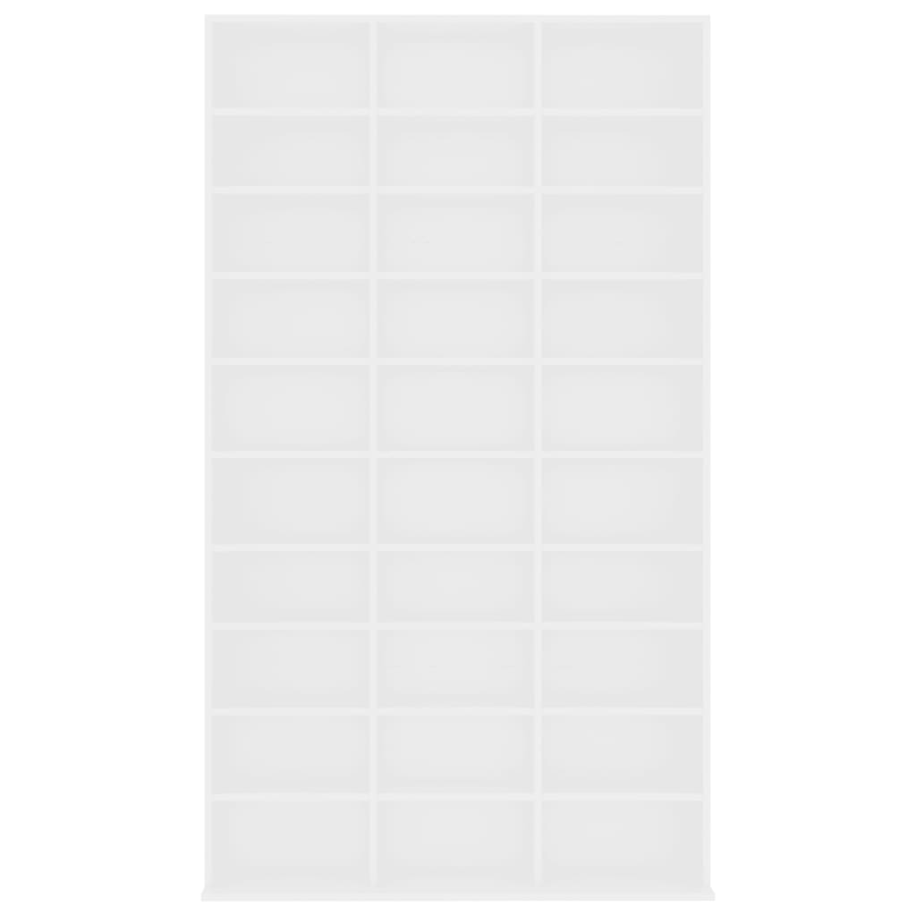 Armadietto TV Bianco 102x16x177,5 cm in Legno Multistrato