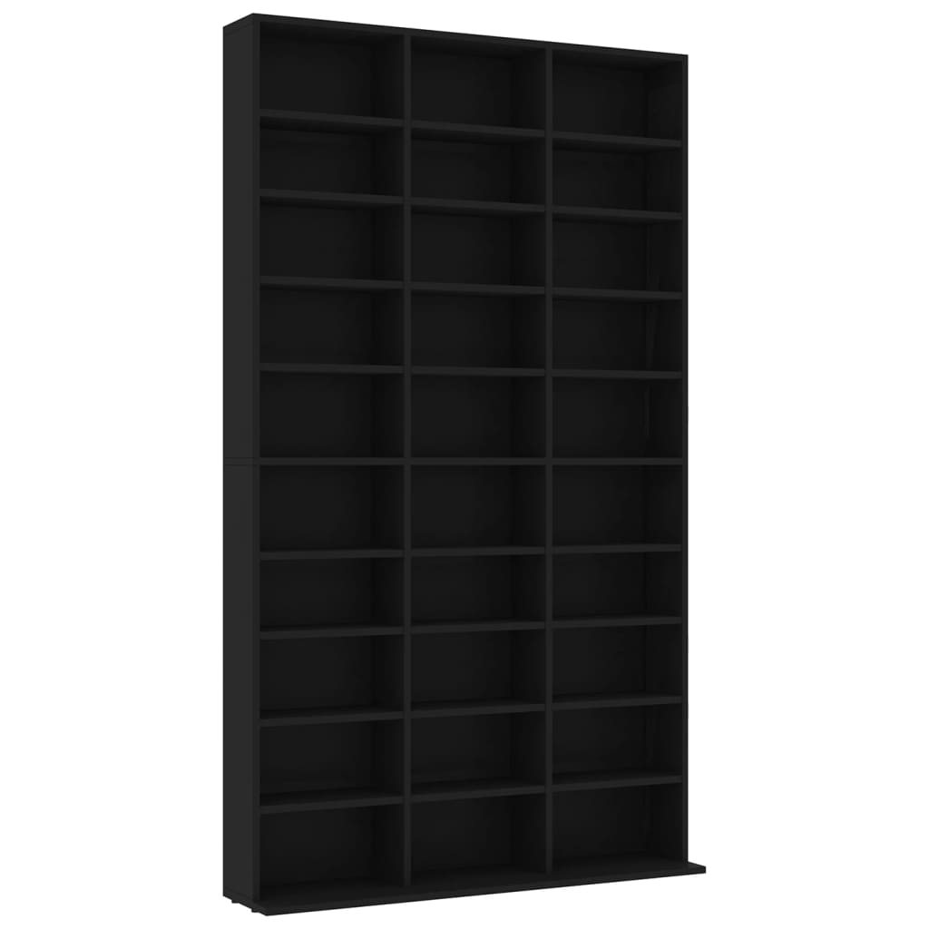 Armadietto TV Nero 102x16x177,5 cm in Legno Multistrato