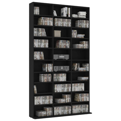 Armadietto TV Nero 102x16x177,5 cm in Legno Multistrato