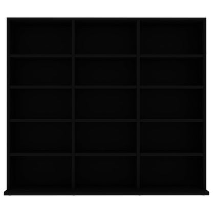 Armadio Porta CD Nero 102x23x89,5 cm in Truciolato