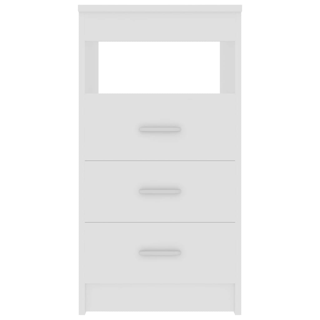 Cassettiera Bianca 40x50x76 cm in Legno Multistrato