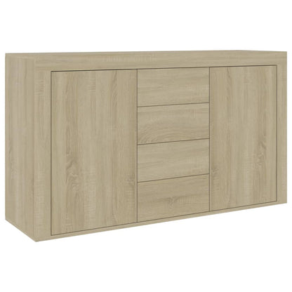 Credenza Rovere Sonoma 120x36x69 cm in Legno Multistrato