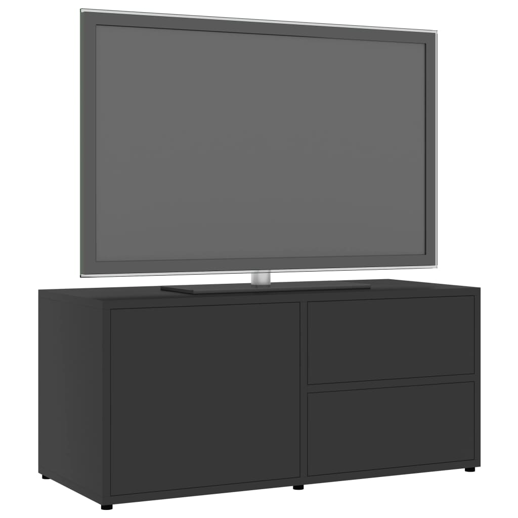 Mobile Porta TV Grigio 80x34x36 cm in Legno Multistrato