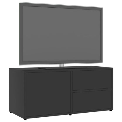 Mobile Porta TV Grigio 80x34x36 cm in Legno Multistrato