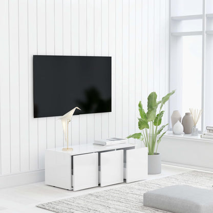 Mobile Porta TV Bianco 80x34x30 cm in Legno Multistrato