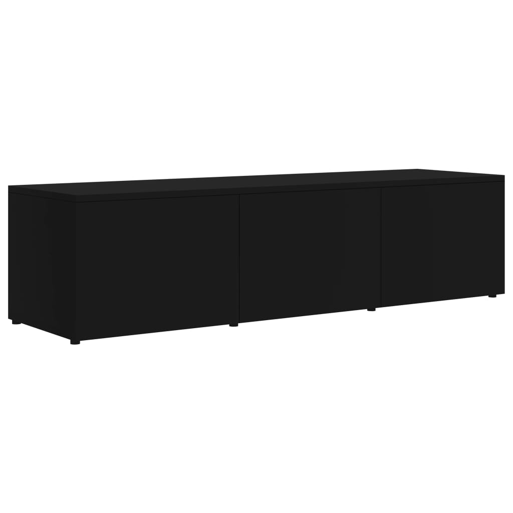 Mobile Porta TV Nero 120x34x30 cm in Legno Multistrato