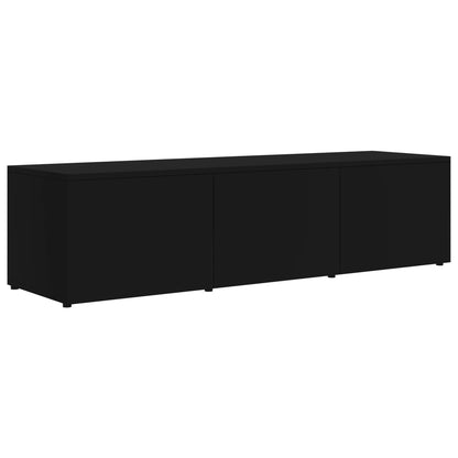 Mobile Porta TV Nero 120x34x30 cm in Legno Multistrato