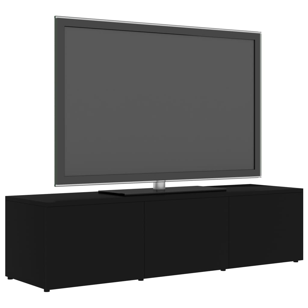 Mobile Porta TV Nero 120x34x30 cm in Legno Multistrato
