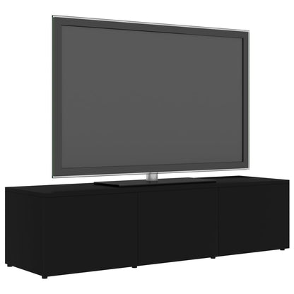 Mobile Porta TV Nero 120x34x30 cm in Legno Multistrato