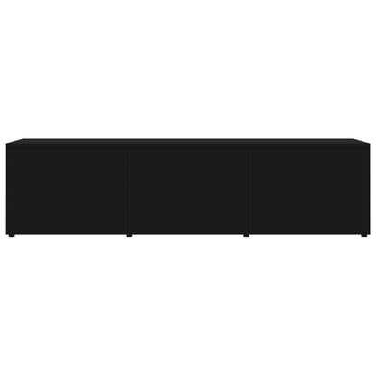 Mobile Porta TV Nero 120x34x30 cm in Legno Multistrato